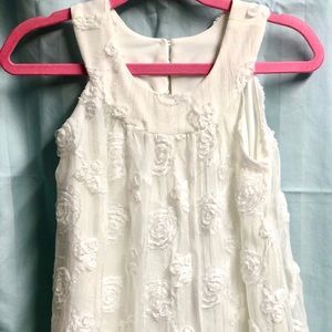 Girls Isobella & Chloe white dress sz 5